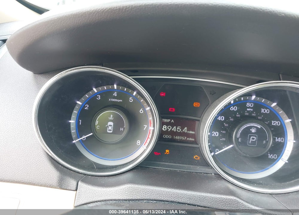 2014 HYUNDAI SONATA GLS VIN: 5NPEB4AC3EH905147