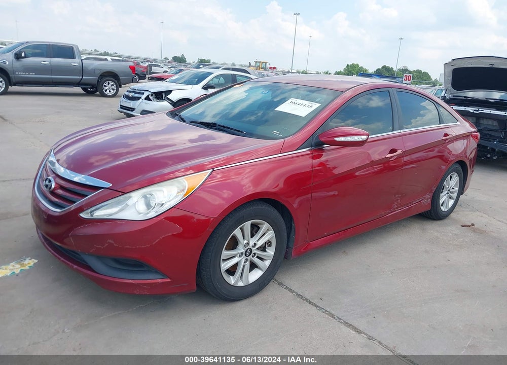 2014 HYUNDAI SONATA GLS VIN: 5NPEB4AC3EH905147
