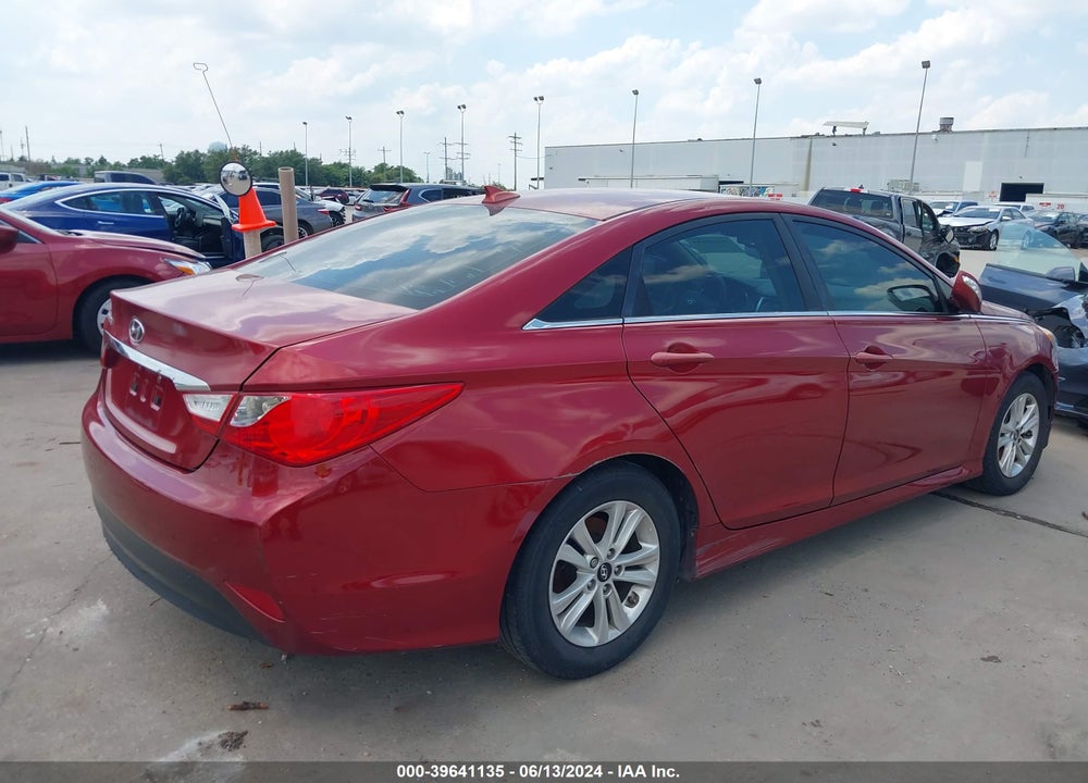 2014 HYUNDAI SONATA GLS VIN: 5NPEB4AC3EH905147