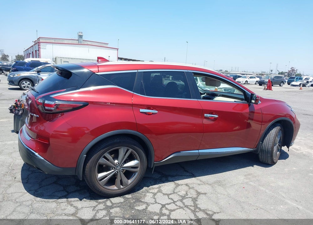 2019 NISSAN MURANO PLATINUM VIN: 5N1AZ2MJ0KN115997