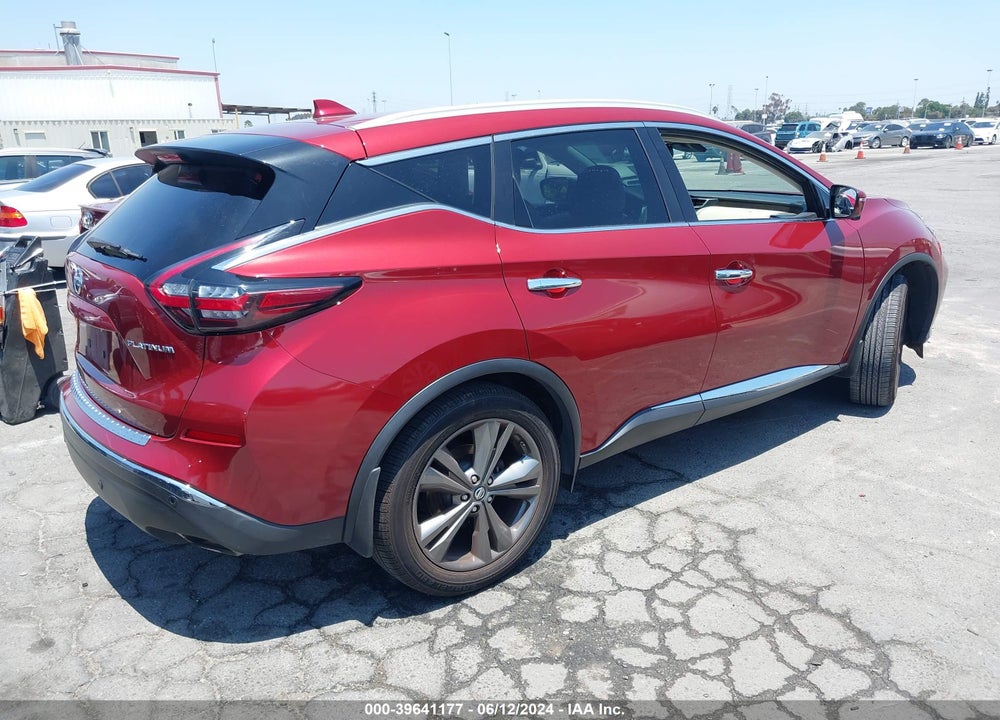 2019 NISSAN MURANO PLATINUM VIN: 5N1AZ2MJ0KN115997