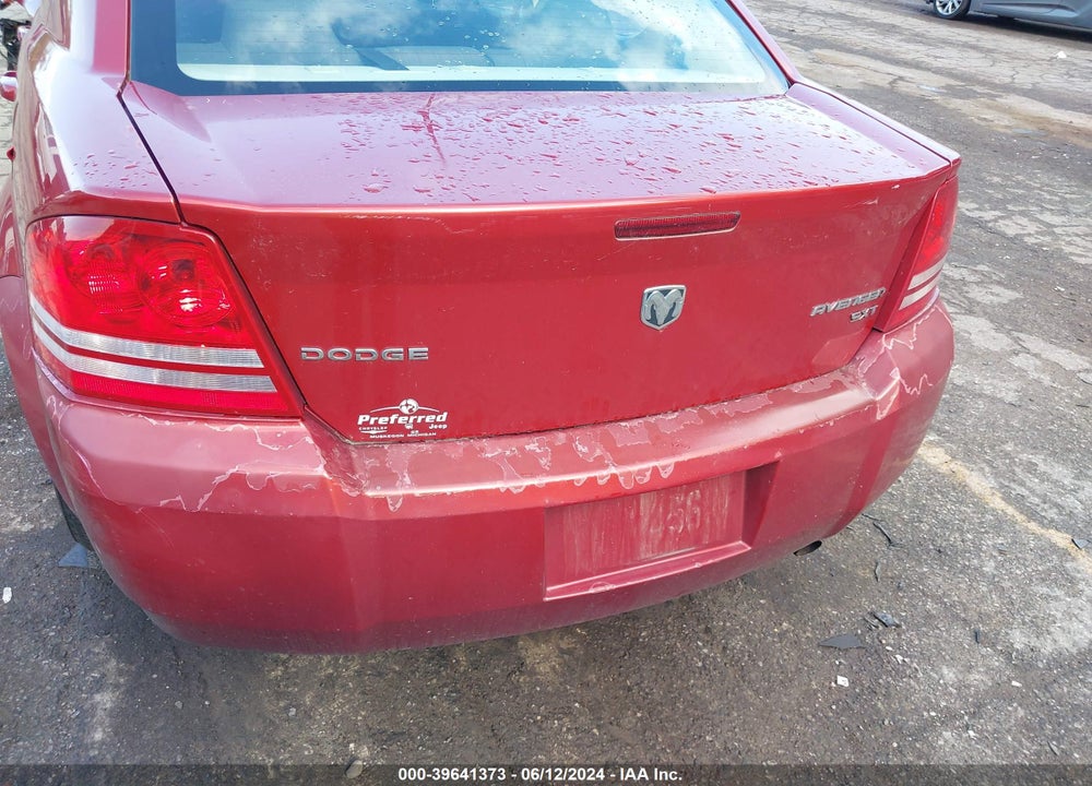 2010 DODGE AVENGER SXT VIN: 1B3CC4FB2AN174856
