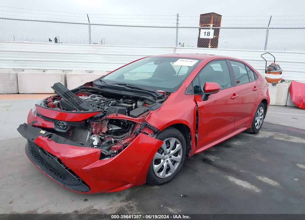 2021 TOYOTA COROLLA LE VIN: 5YFEPMAE7MP214272
