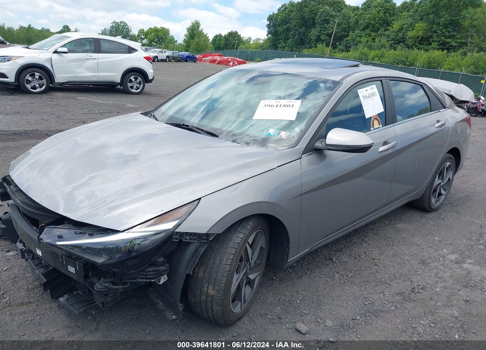 2021 HYUNDAI ELANTRA LIMITED VIN: KMHLP4AG8MU157653