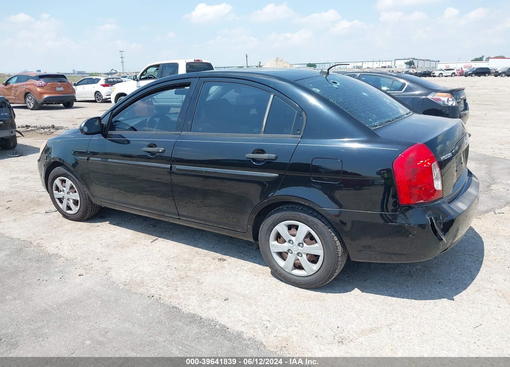 2008 HYUNDAI ACCENT GLS VIN: KMHCN46C18U193248