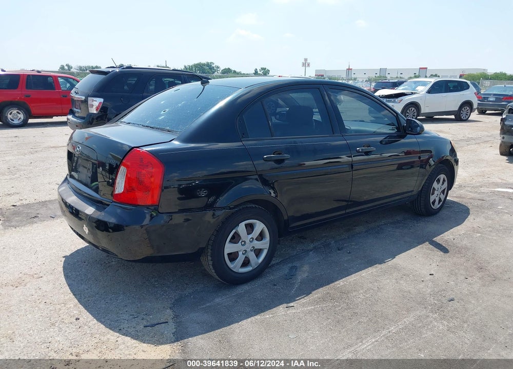 2008 HYUNDAI ACCENT GLS VIN: KMHCN46C18U193248