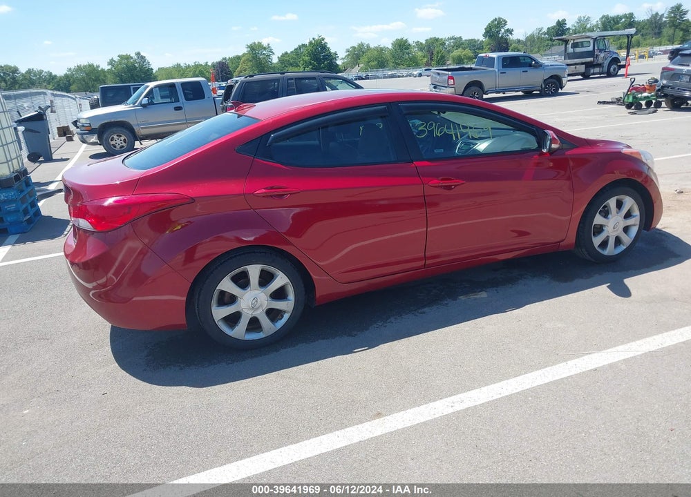 2011 HYUNDAI ELANTRA LIMITED (ULSAN PLANT) VIN: KMHDH4AE3BU131247