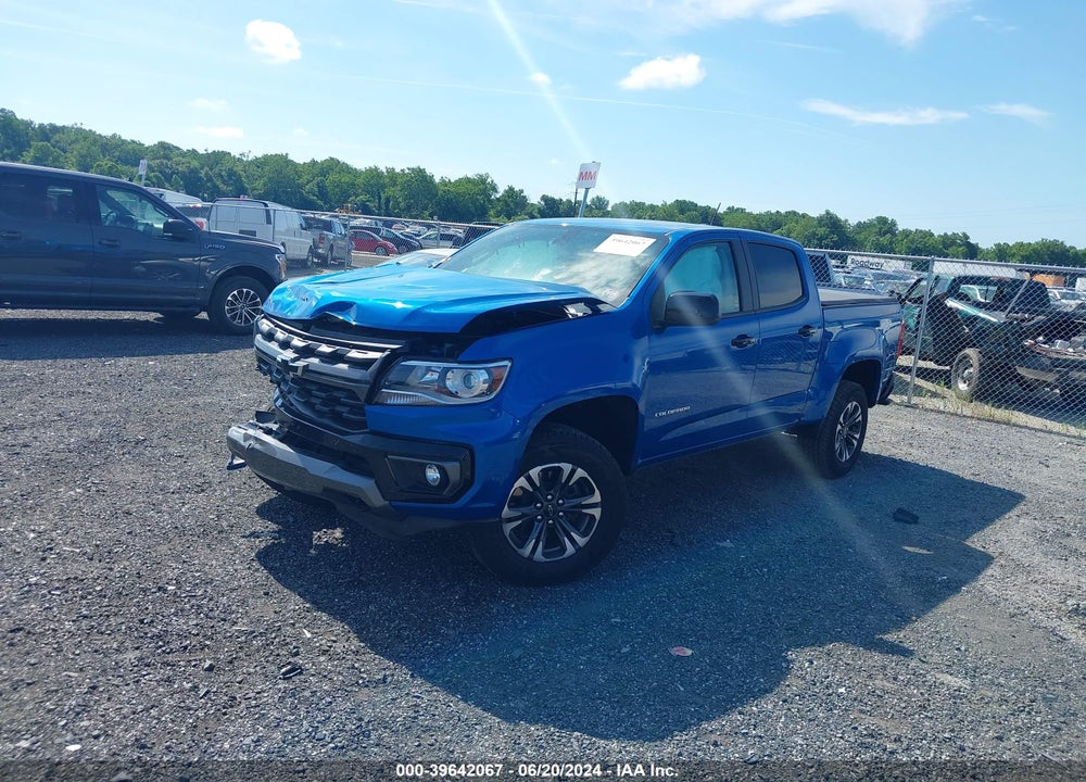 2022 CHEVROLET COLORADO 4WD SHORT BOX Z71 VIN: 1GCGTDEN2N1330015
