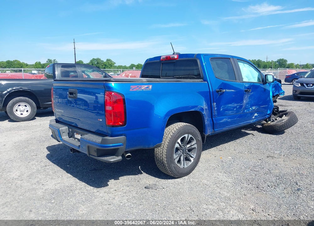 2022 CHEVROLET COLORADO 4WD SHORT BOX Z71 VIN: 1GCGTDEN2N1330015