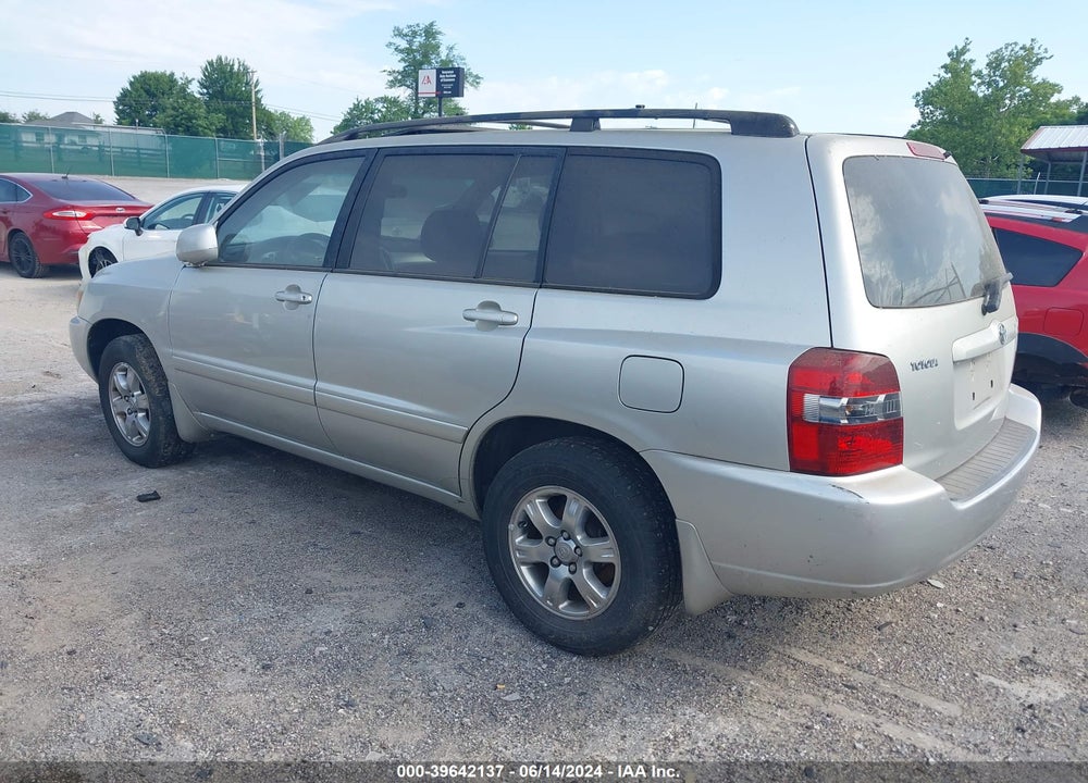 2006 TOYOTA HIGHLANDER VIN: JTEGD21A260153604