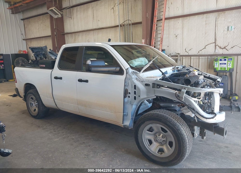 2023 RAM 1500 TRADESMAN QUAD CAB 4X4 6'4 BOX VIN: 1C6SRFCT7PN553563