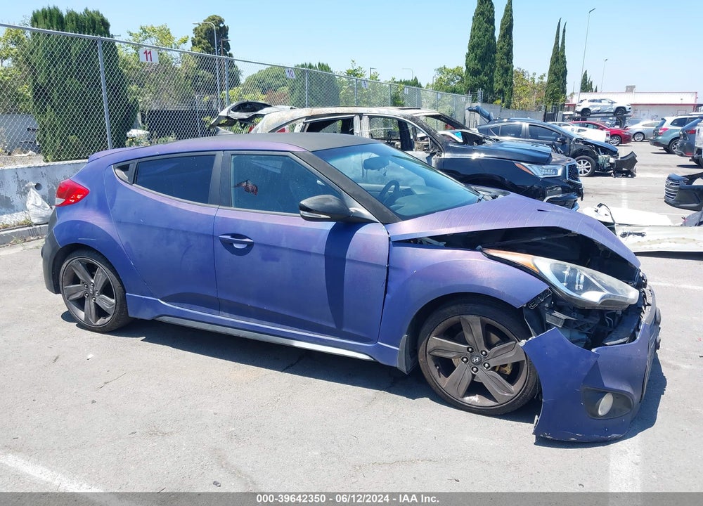 2014 HYUNDAI VELOSTER TURBO W/BLACK VIN: KMHTC6AEXEU209159