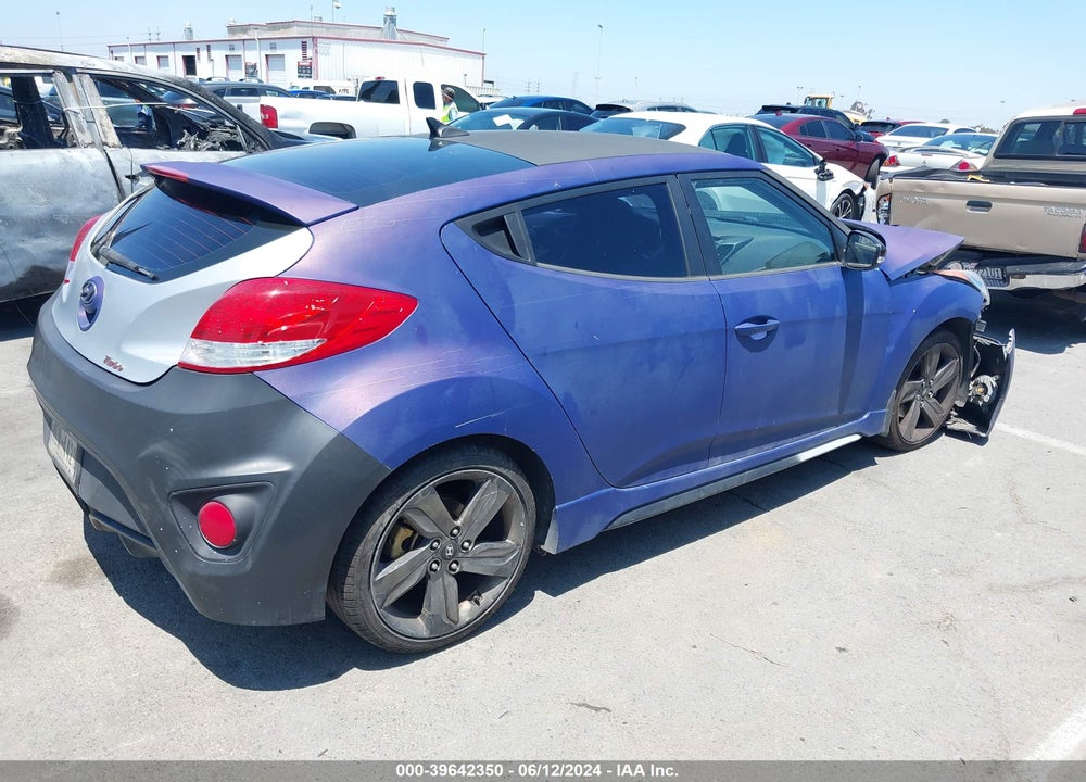 2014 HYUNDAI VELOSTER TURBO W/BLACK VIN: KMHTC6AEXEU209159