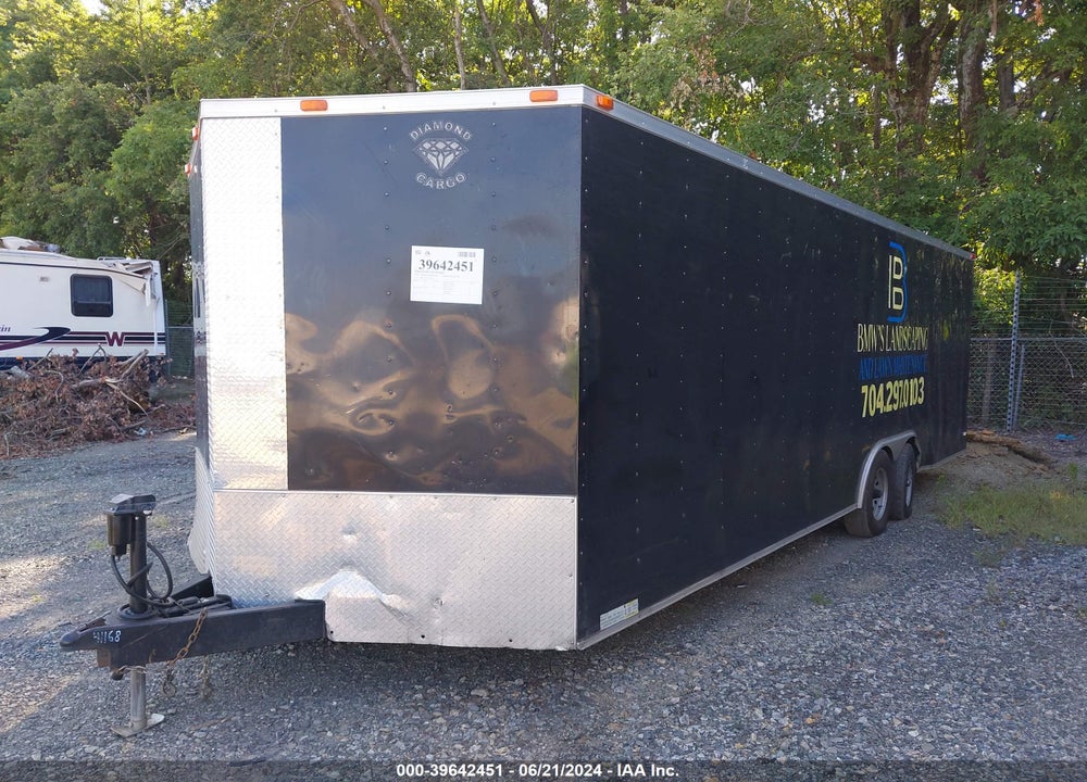 2016 DIAMOND BACK CARGO TRAILER VIN: 53NBE2427G1041168