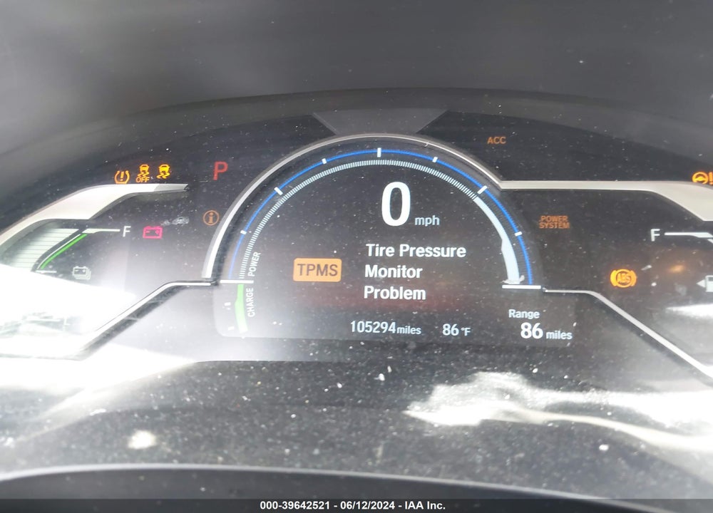 2018 HONDA CLARITY PLUG-IN HYBRID TOURING VIN: JHMZC5F38JC011842