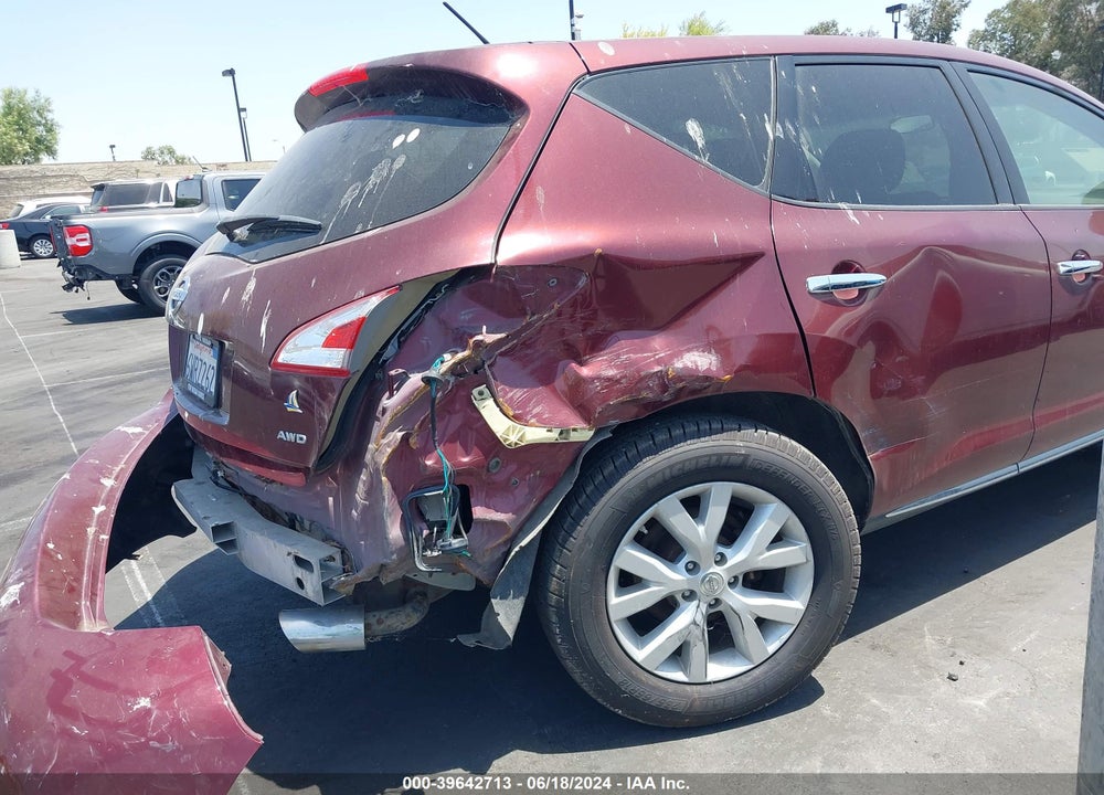 2012 NISSAN MURANO VIN: JN8AZ1MWXCW231895