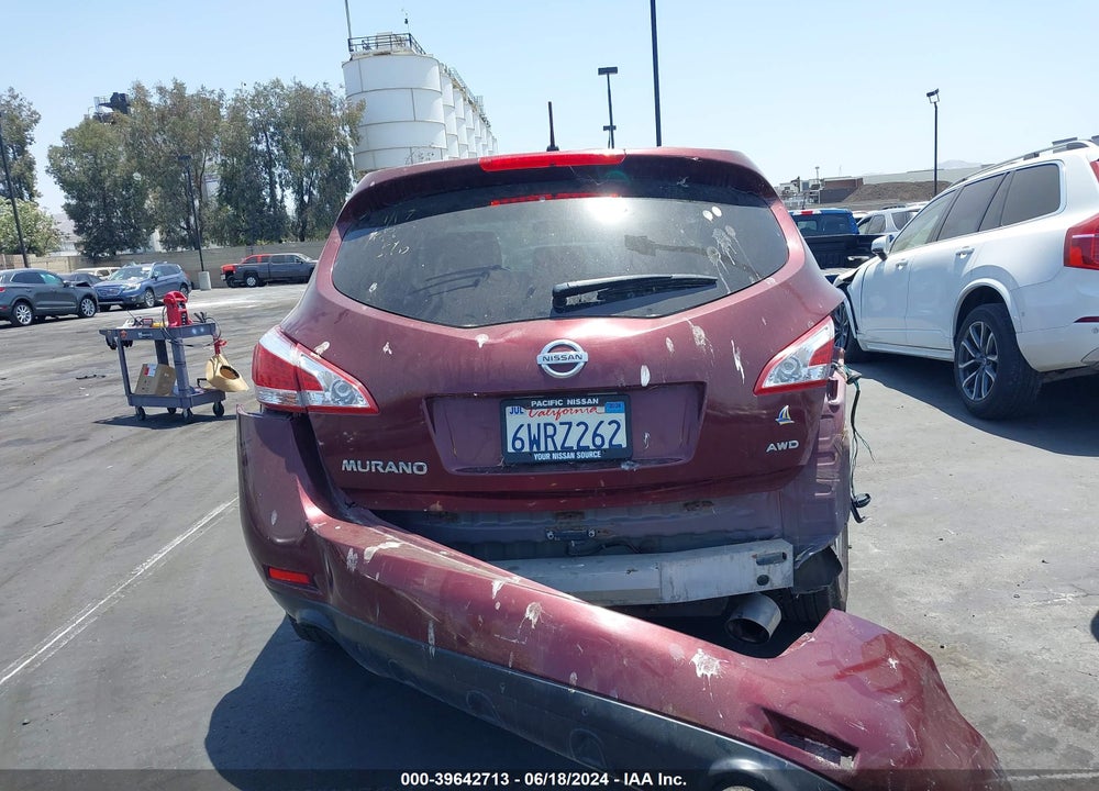 2012 NISSAN MURANO VIN: JN8AZ1MWXCW231895