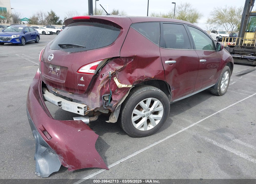 2012 NISSAN MURANO VIN: JN8AZ1MWXCW231895