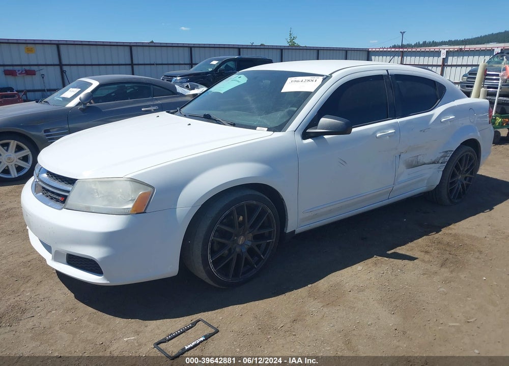 2012 DODGE AVENGER SE VIN: 1C3CDZAB6CN285644