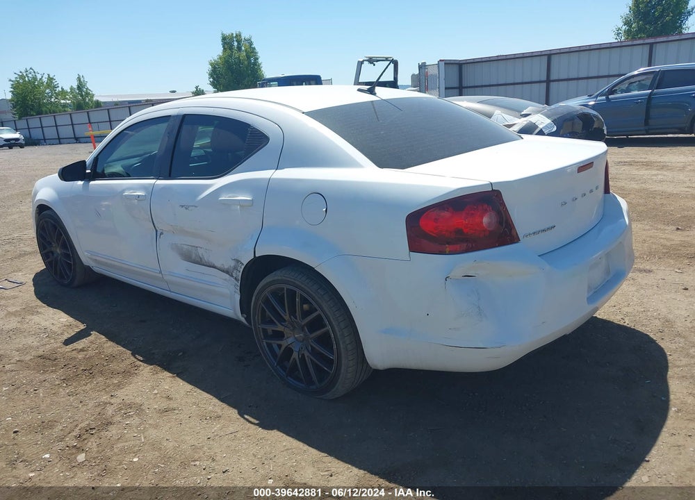 2012 DODGE AVENGER SE VIN: 1C3CDZAB6CN285644