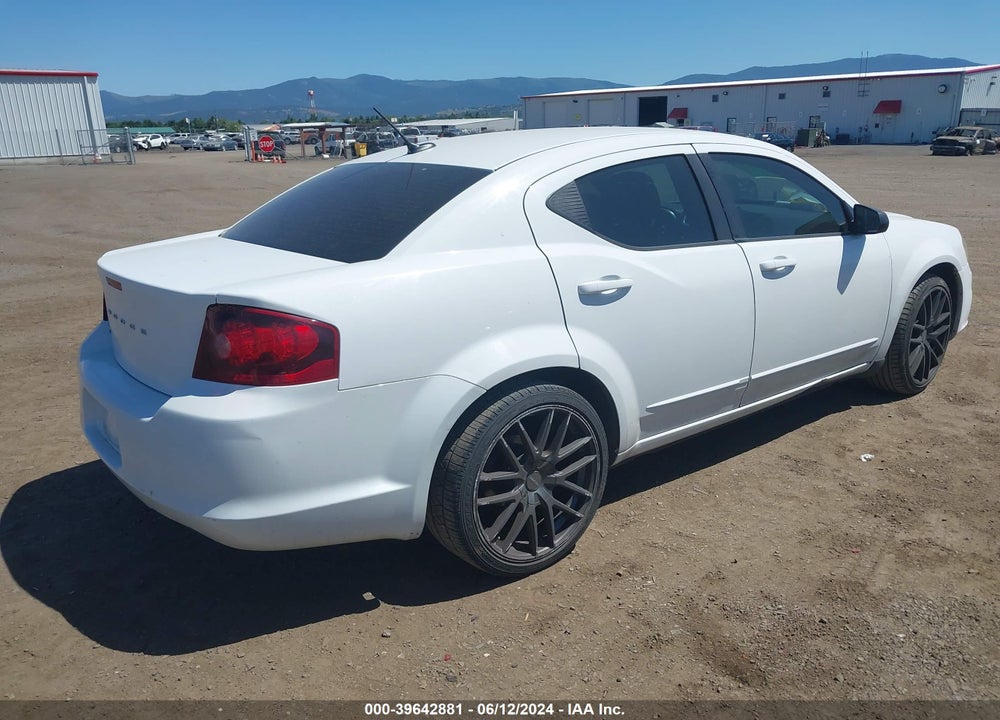 2012 DODGE AVENGER SE VIN: 1C3CDZAB6CN285644