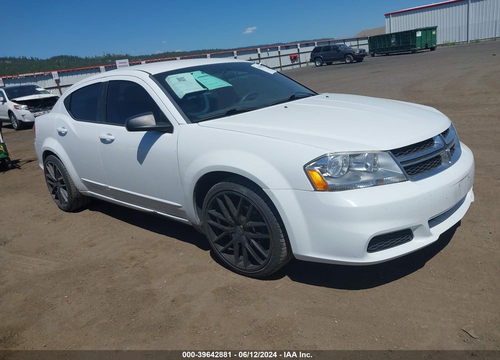 2012 DODGE AVENGER SE VIN: 1C3CDZAB6CN285644