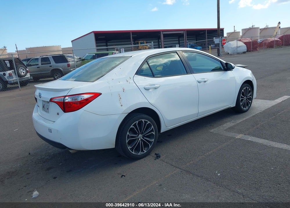 2016 TOYOTA COROLLA S W/SPECIAL EDITION PKG VIN: 5YFBURHE2GP559793