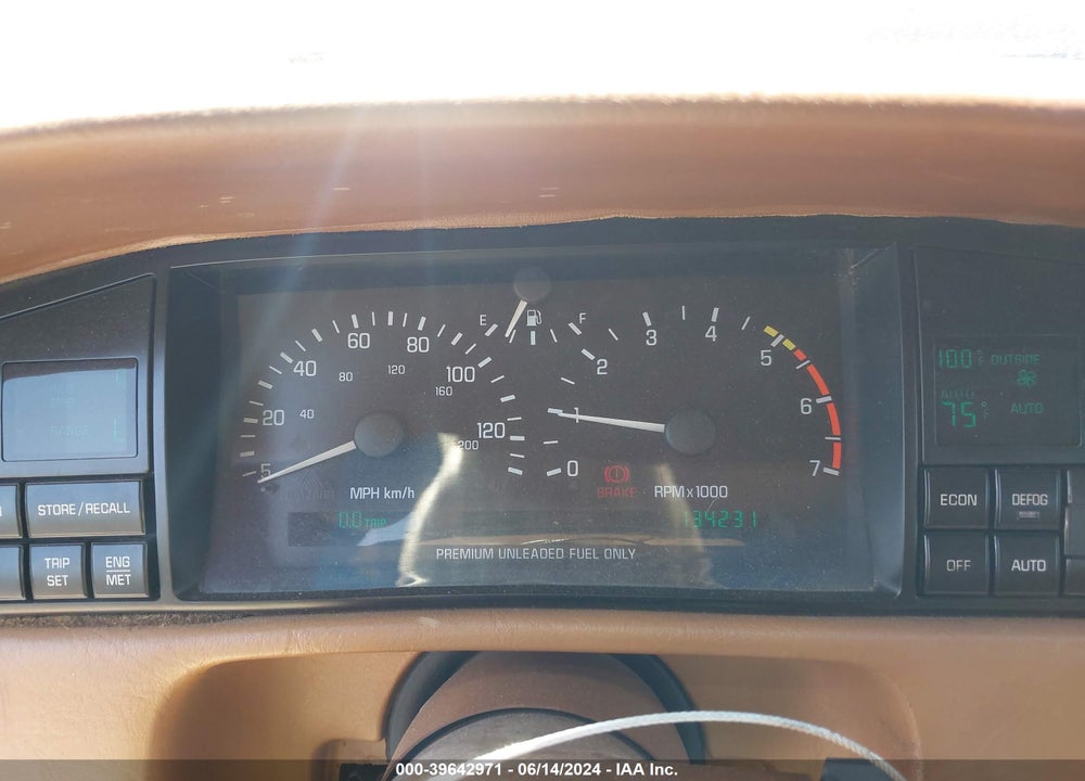 1992 CADILLAC ELDORADO VIN: 1G6EL13B1NU619614