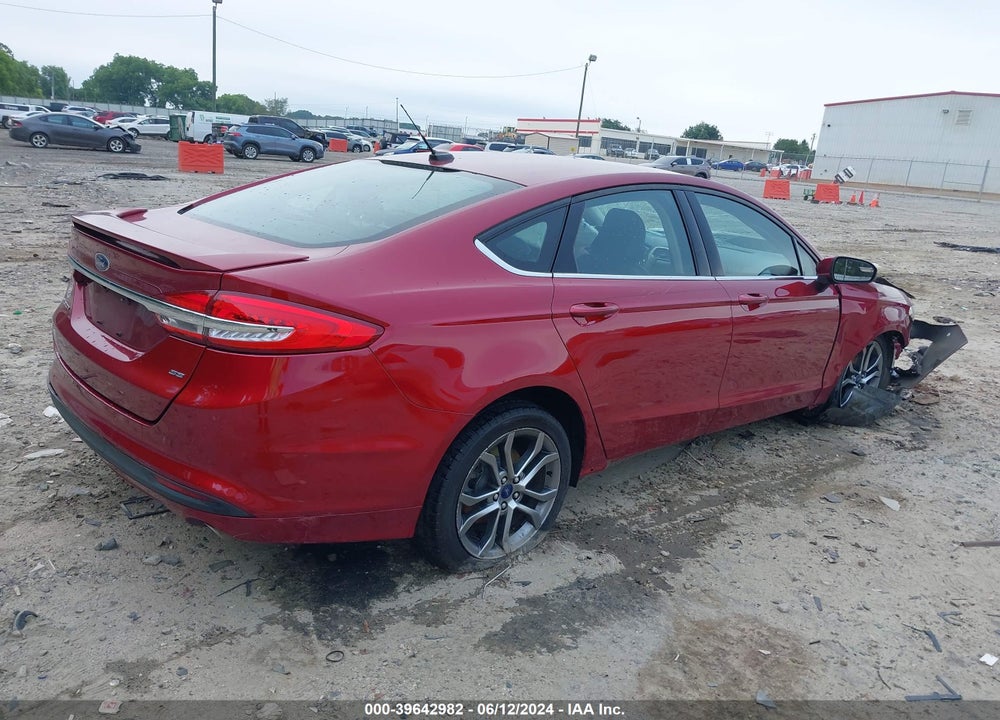 2017 FORD FUSION SE VIN: 3FA6P0H78HR336004