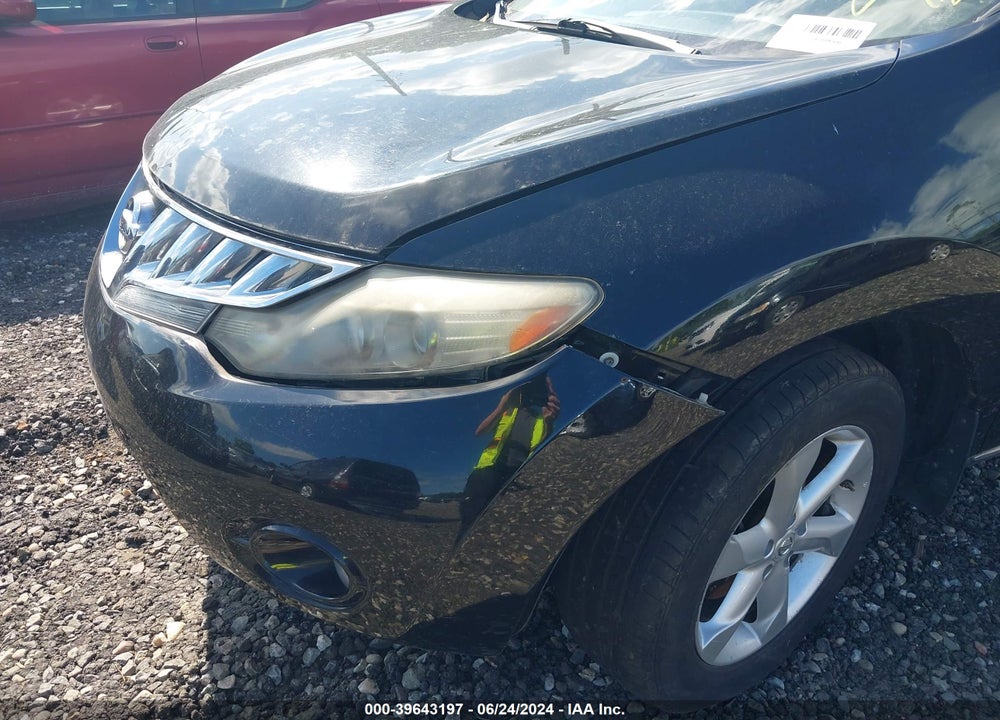 2009 NISSAN MURANO SL VIN: JN8AZ18W99W144248