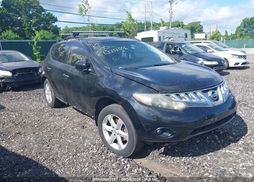 2009 NISSAN MURANO SL VIN: JN8AZ18W99W144248