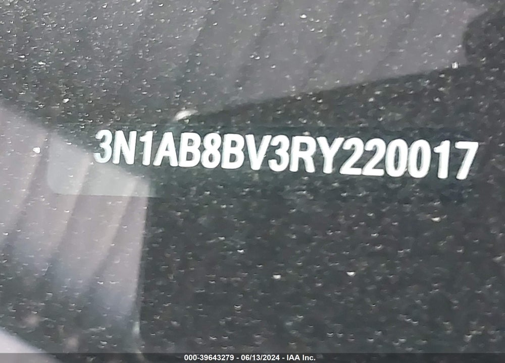 2024 NISSAN SENTRA S XTRONIC CVT VIN: 3N1AB8BV3RY220017