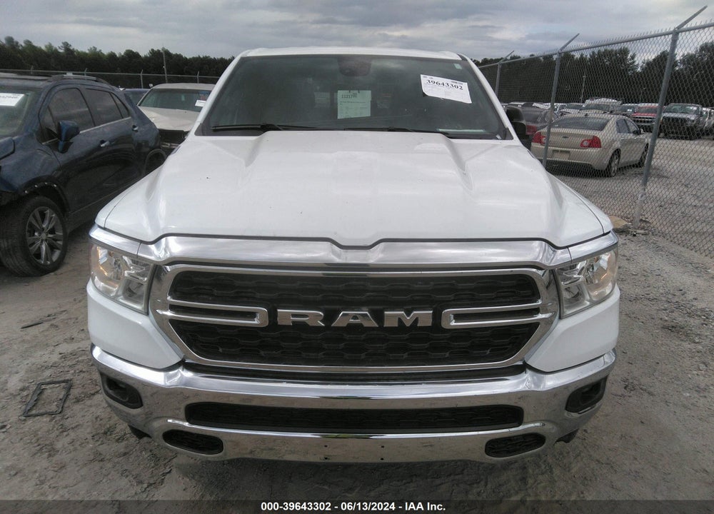 2022 RAM 1500 BIG HORN 4X2 6'4 BOX VIN: 1C6RREMT9NN467823