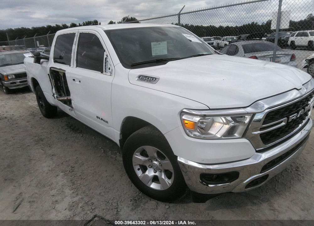 2022 RAM 1500 BIG HORN 4X2 6'4 BOX VIN: 1C6RREMT9NN467823