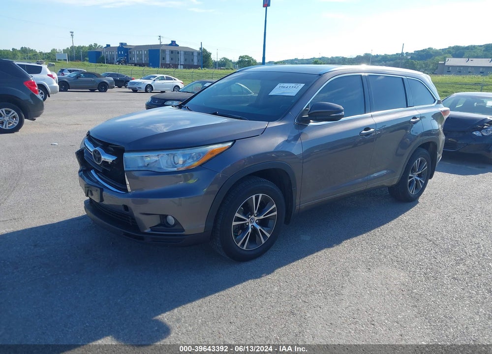 2016 TOYOTA HIGHLANDER XLE V6 VIN: 5TDJKRFH3GS237685