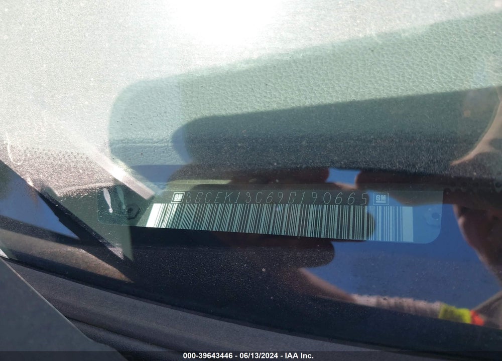2009 CHEVROLET SILVERADO 1500 LS VIN: 3GCEK13C69G190665