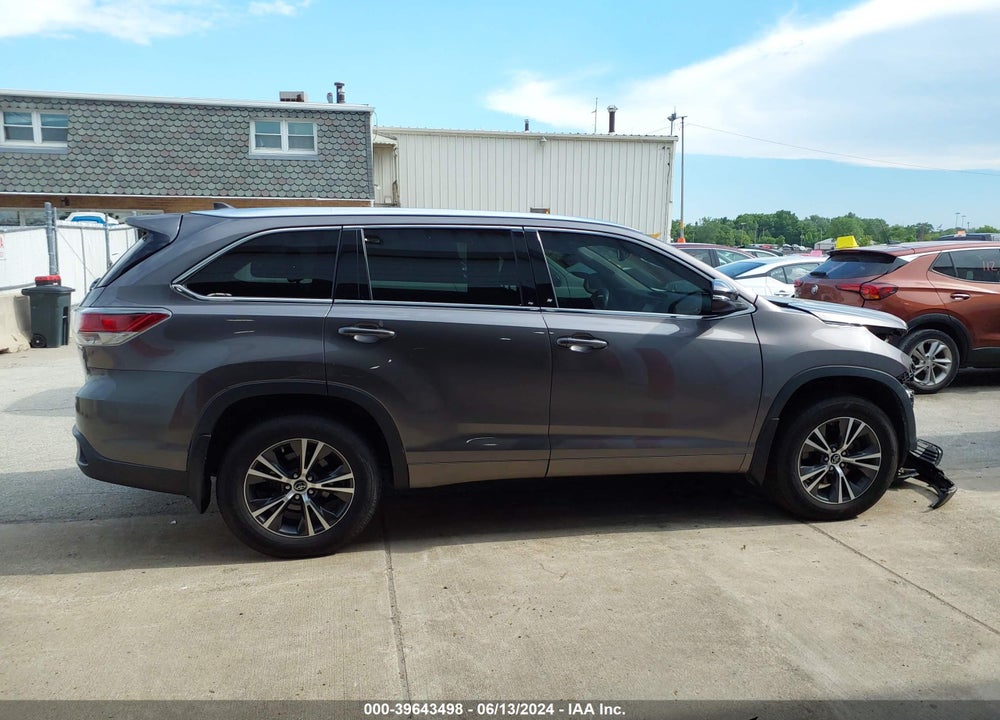 2016 TOYOTA HIGHLANDER XLE V6 VIN: 5TDJKRFH0GS278274