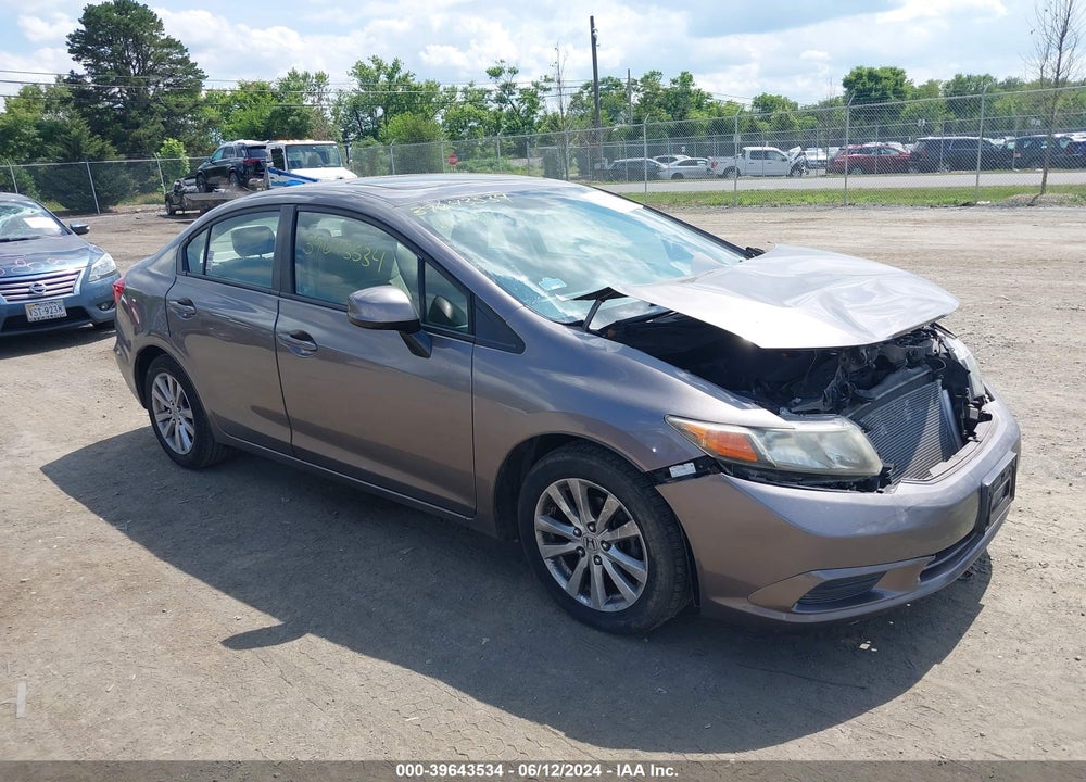 2012 HONDA CIVIC EX VIN: 19XFB2F89CE004072