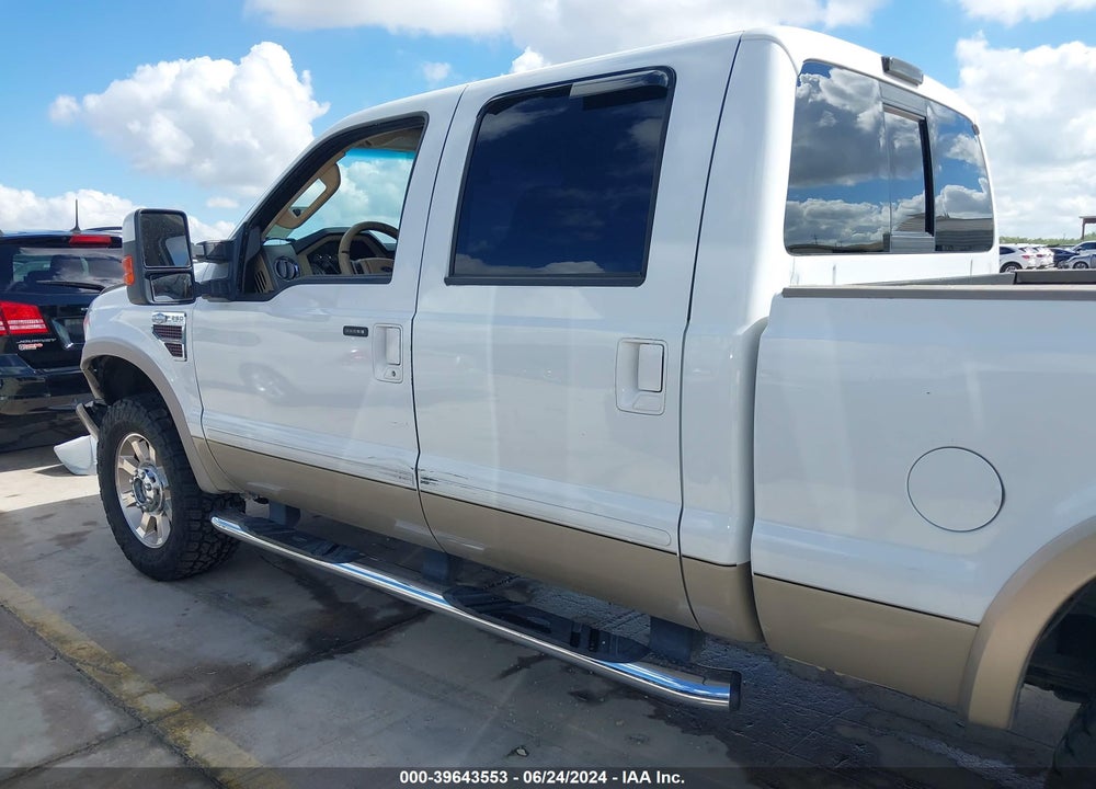 2008 FORD F-250 KING RANCH VIN: 1FTSW21R18ED16683