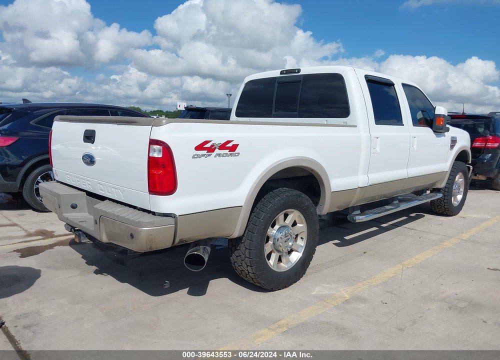 2008 FORD F-250 KING RANCH VIN: 1FTSW21R18ED16683