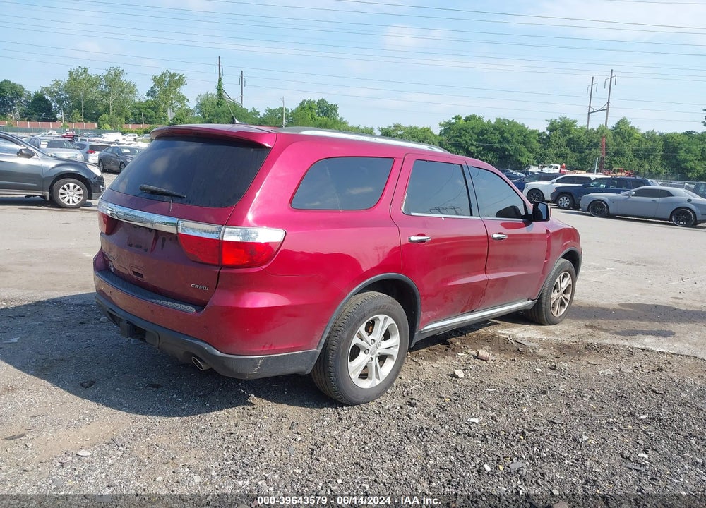 2013 DODGE DURANGO CREW VIN: 1C4RDJDG9DC527919