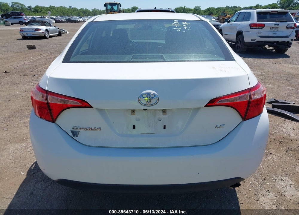 2017 TOYOTA COROLLA LE VIN: 2T1BURHE2HC856712