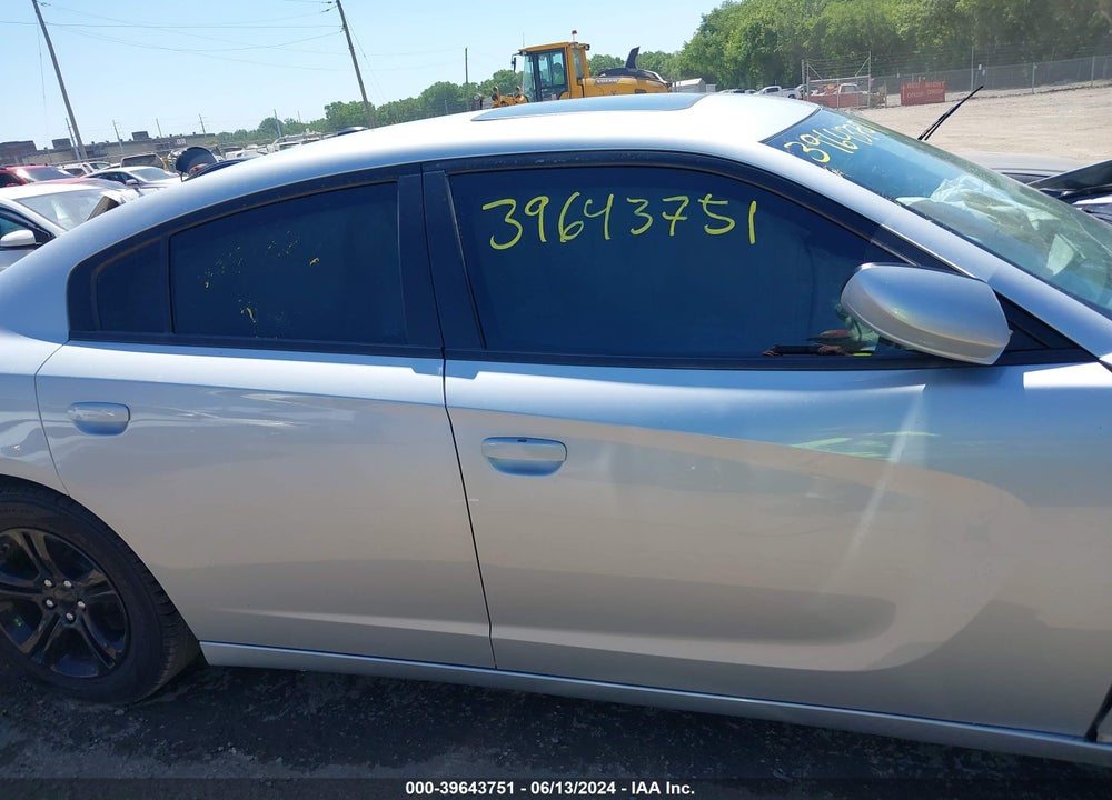 2022 DODGE CHARGER SXT RWD VIN: 2C3CDXBG7NH122687