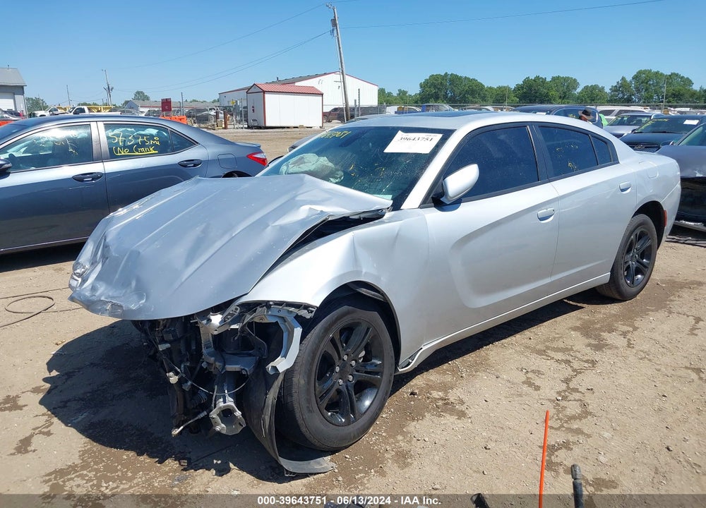 2022 DODGE CHARGER SXT RWD VIN: 2C3CDXBG7NH122687