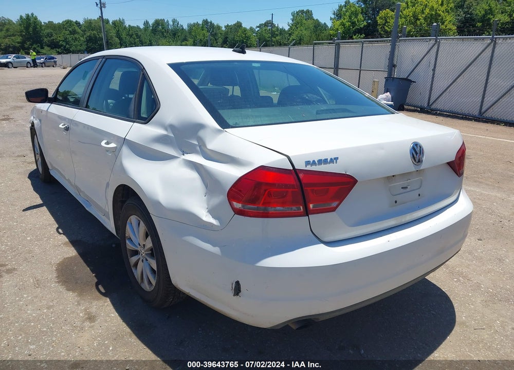 2013 VOLKSWAGEN PASSAT 2.5L WOLFSBURG EDITION VIN: 1VWAH7A34DC142769