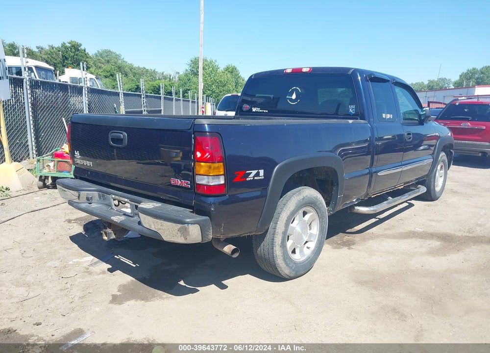 2005 GMC SIERRA 1500 SLE VIN: 1GTEK19B45E143733