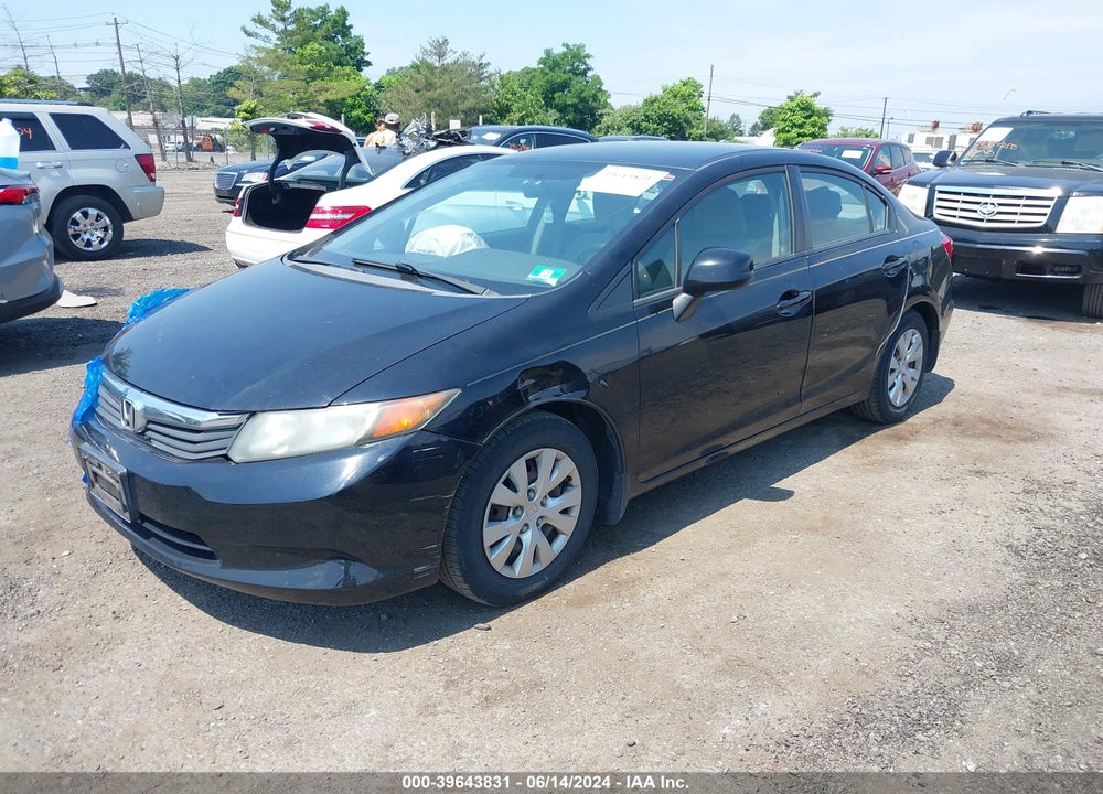 2012 HONDA CIVIC LX VIN: 2HGFB2F56CH310822