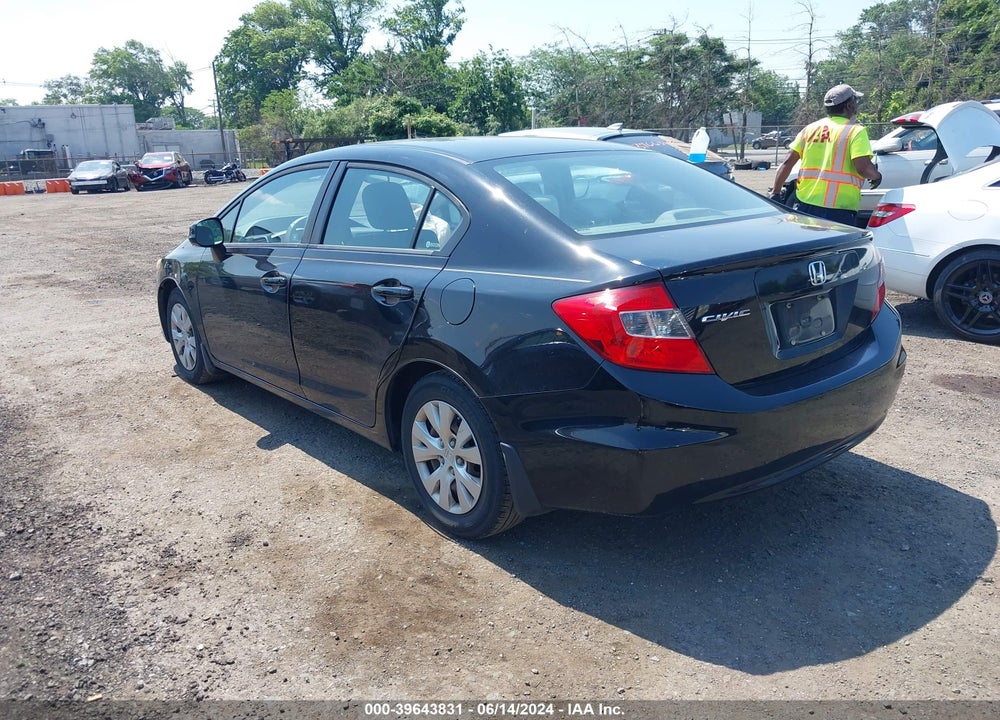 2012 HONDA CIVIC LX VIN: 2HGFB2F56CH310822