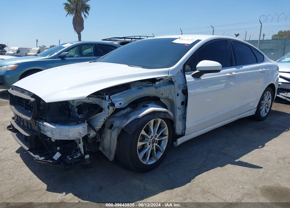 2017 FORD FUSION SE VIN: 3FA6P0H76HR237262