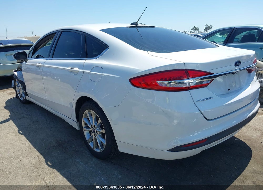 2017 FORD FUSION SE VIN: 3FA6P0H76HR237262